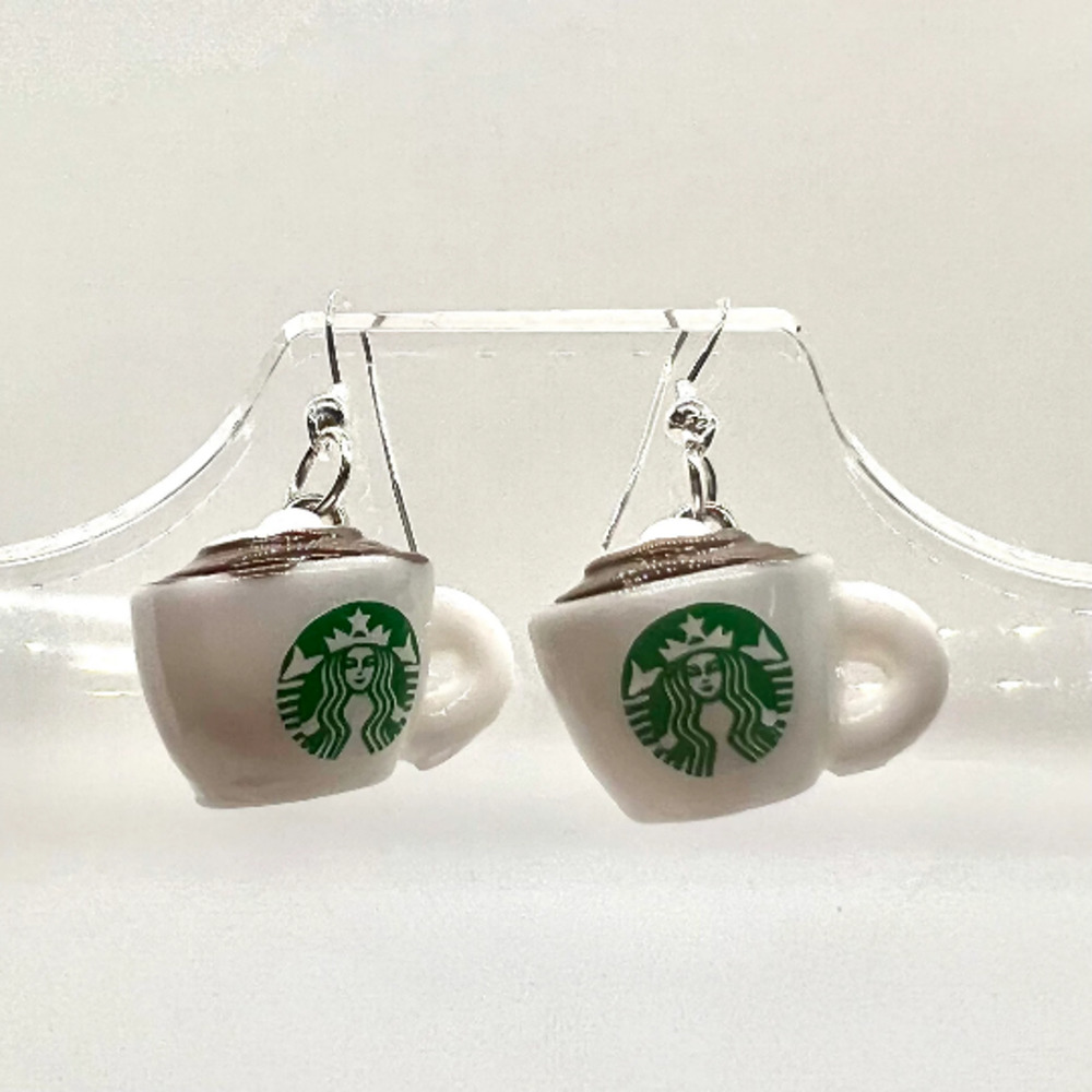 Starbucks Coffee Cup Earrings - Barista Earrings - Mug Earrings - Drink Earrings
